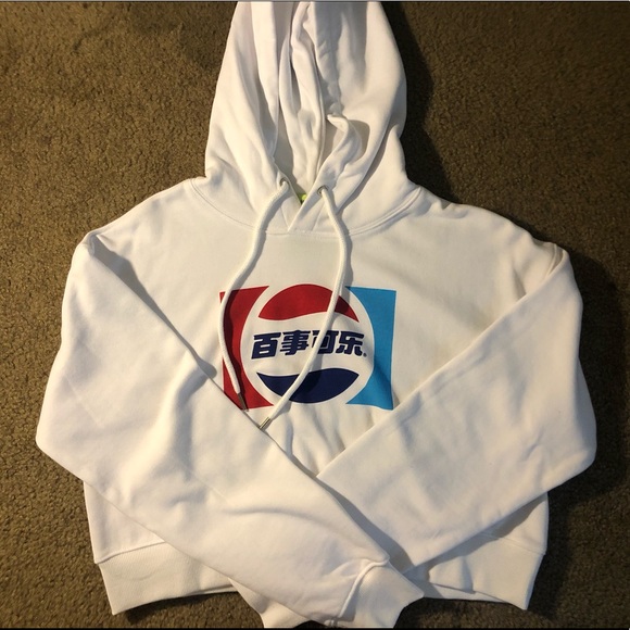 Forever 21 Tops - Forever 21 Pepsi White Hoodie